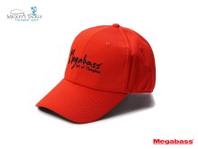 Megabass Field Cap Brush Logo Red Black