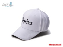 Megabass Field Cap Brush Logo White Black