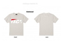Tict Cutted Logo T-Shirt Oatmeal