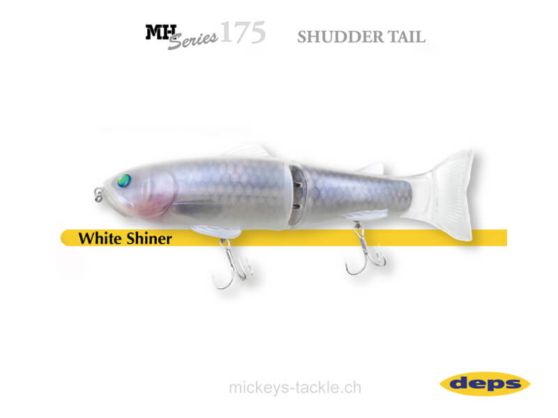 New Slide Swimmer 175 MH Shudder Tail - White Shiner