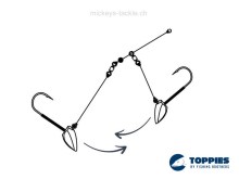 Double Dart Rig / Tungsten / Black Matt