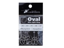  Oval Wire Split Ring Long 15mm